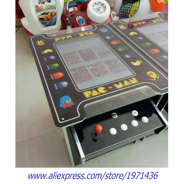 European Like PAC MAN Cocktail Table Mini Coin Operated Video Arcade