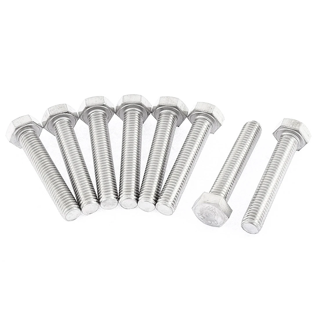 

HHTL-M8 x 45mm Fully Threaded 304 Stainless Steel Hex Head Screw Bolt 8 Pcs
