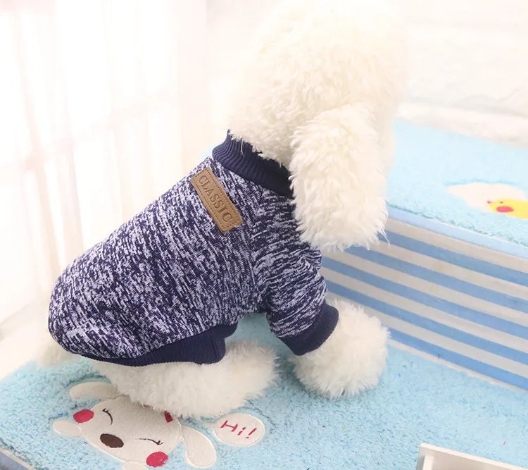 XS-XXL теплые зимние свитера для собак модная одежда для собак и кошек 12 цветов