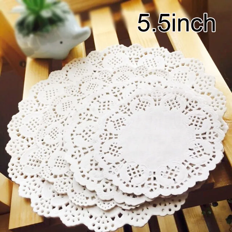 Buy 500pcs 5.5inch 14cm Romantic Embossed Round Paper