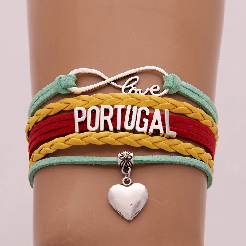 Buy (10pcs/lot) Infinity Love PORTUGAL Bracelet Heart