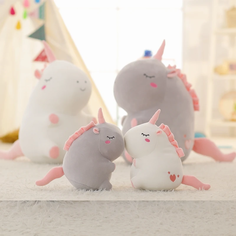 unicorn plush toy fat unicorn doll cute animal stuffed soft pillow baby