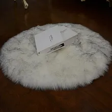 MUZZI Чехол для стула из овечьей кожи, теплый ворсистый ковер, подушка для сиденья из натурального меха, простые пушистые коврики, моющийся коврик из искусственного меха для спальни