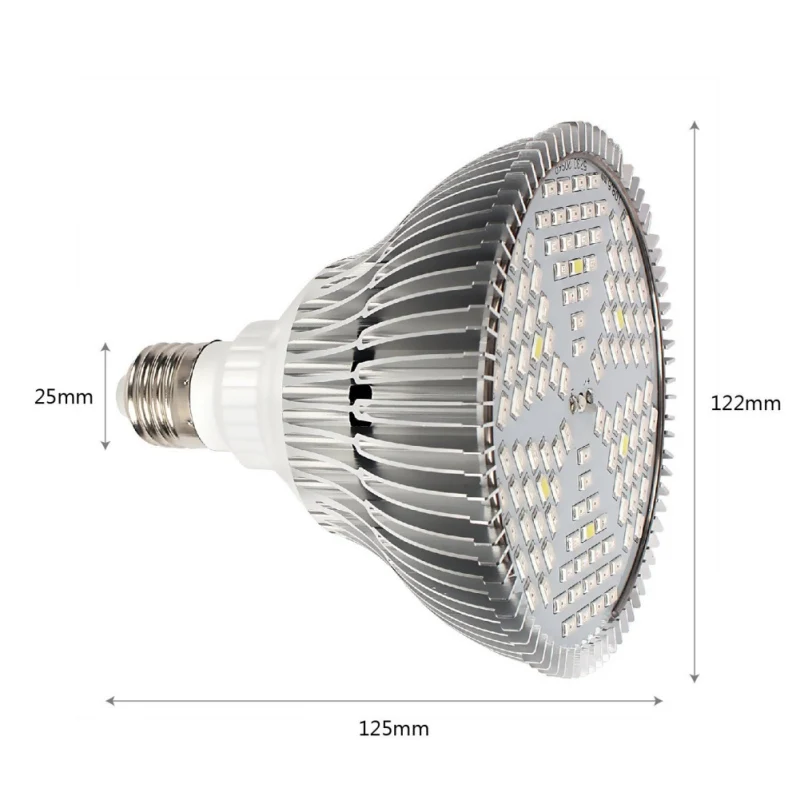 120 LED полный спектр растительных огней 80 Вт E27 Led растительный свет лампа в форме