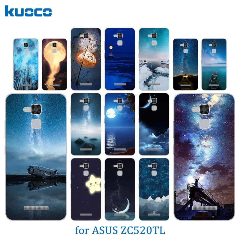 

High Quality Back Cover for ASUS Zenfone 3 Max ZC520TL 5.2 inch Night Sky Pattern Gel Soft Silicone For Asus ZC 520TL Phone Case