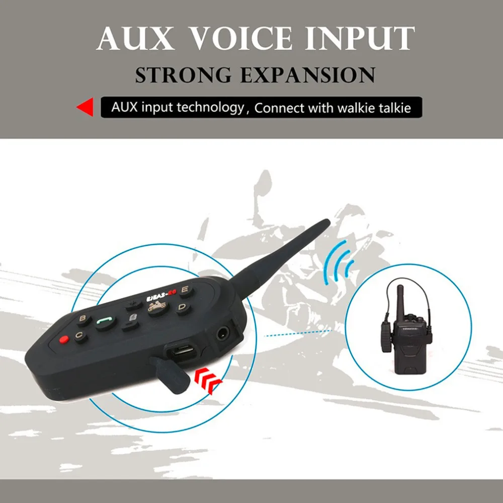 

1 Mini EJEAS-E6 1200M Motorcycle Bluetooth Helmet Intercom Wireless Intercomunicador Interphone Headsets MP3 Hot Sale!