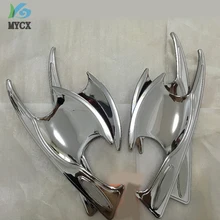 2016-2017 For Toyota Fortuner 2015 Accessories Door Handle Insert Bowl Trim For Toyota Fortuner Car Chrome Trim parts chrome side door trim for toyota fortuner an160 hilux sw4 2015 2016 2017 car styling body cladding deflector accessories ycsunz