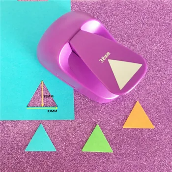 

Free Shipping large 33MM Triangle shaped paper/EVA foam hole punch for greeting card handmade scrapbooking gifts craft puncher