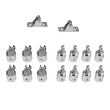 

16Pcs/Set 316 Stainless Steel Boat Fittings Hardware for 4-Bow Marine Kayak Canoe Fishing Inflatable Boat Dinghy Accessory