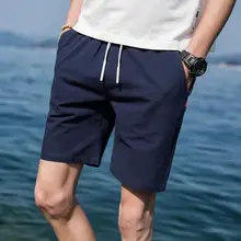 Высокое качество летние мужские повседневные шорты на шнурке Подростковая Мода homme хлопок Мужские джоггеры короткие брюки плюс размер 5XL