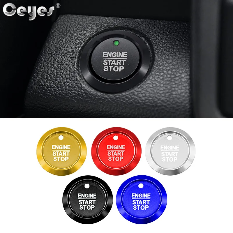 

Ceyes Car Styling Sticker Auto Engine Start Stop Button Switch Cover Ring Ignition Trim Accessories Case For Ford F150 2015 2016