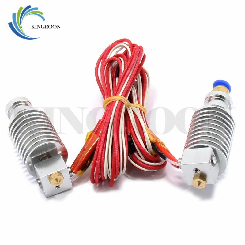 V5 J-رئيس الطارد Hotend ل 1.75 ملليمتر 3.0 ملليمتر خيوط 3D الطابعات أجزاء عن مباشرة قصيرة الساخن النهاية 0.4 ملليمتر 12V40W الألومنيوم كيت جزء