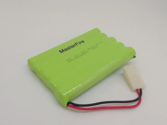 

MasterFire 8PACK/LOT New Original Ni-MH 12V 1800mAh Battery Ni-MH AA Rechargeable Batteries Pack With Plugs