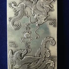 Китайский тибетский серебристый Ssangyong тибетский серебряный слиток thanka подвеска, амулет, ожерелье из металла ручной работы