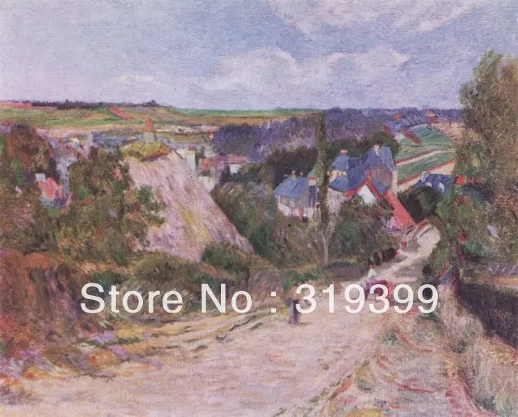 Картина маслом на льняном холсте Dorfeingang от paul gauguin 100% ручная работа быстрая