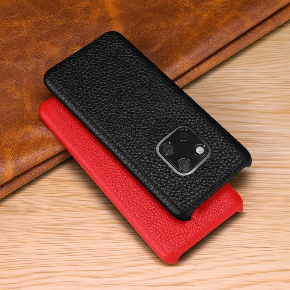 

Luxury Genuine Leather Phone Case For Huawei P30 P20pro Mate20 Premium Slim Protetive Back Cover For Huawei Mate10pro Mate9 P10