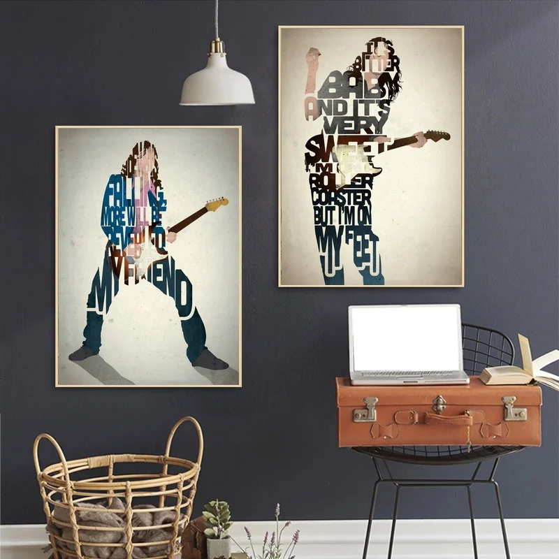 

Music Star John Frusciante Singer Art Canvas Poster Wall Pictures for Living Room No Frame