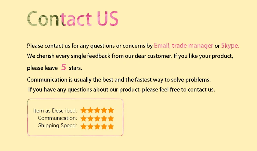 contact us