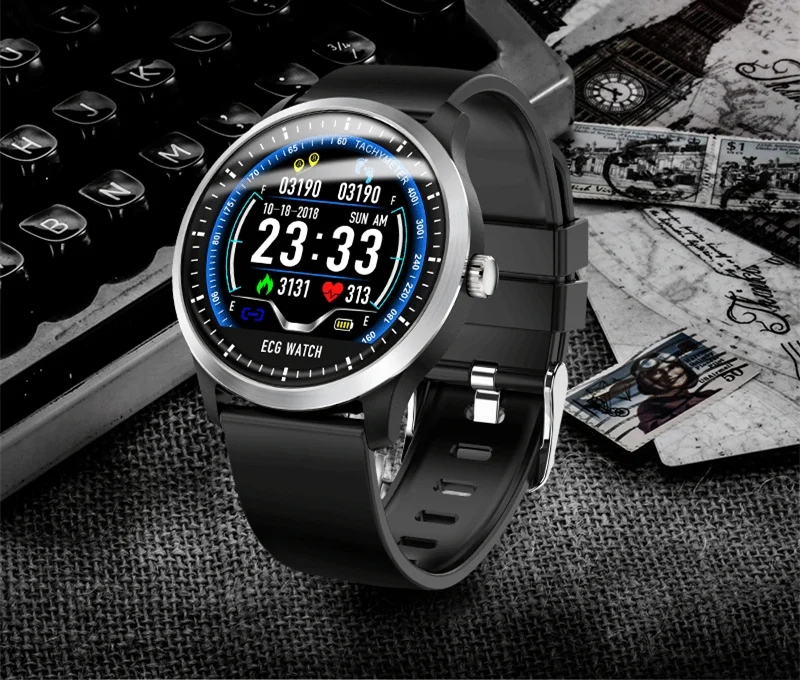 Topest ECG+ PPG спортивные часы для мужчин и женщин фитнес-трекер Смарт-браслет монитор артериального давления кожаный Смарт-браслет Relogio Masculino
