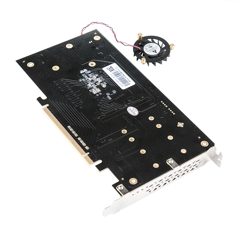 Placa-mãe dupla m.2 nvme para pcie 3.0x16, com suporte para controle de bifuração, placa mãe asmedia2824