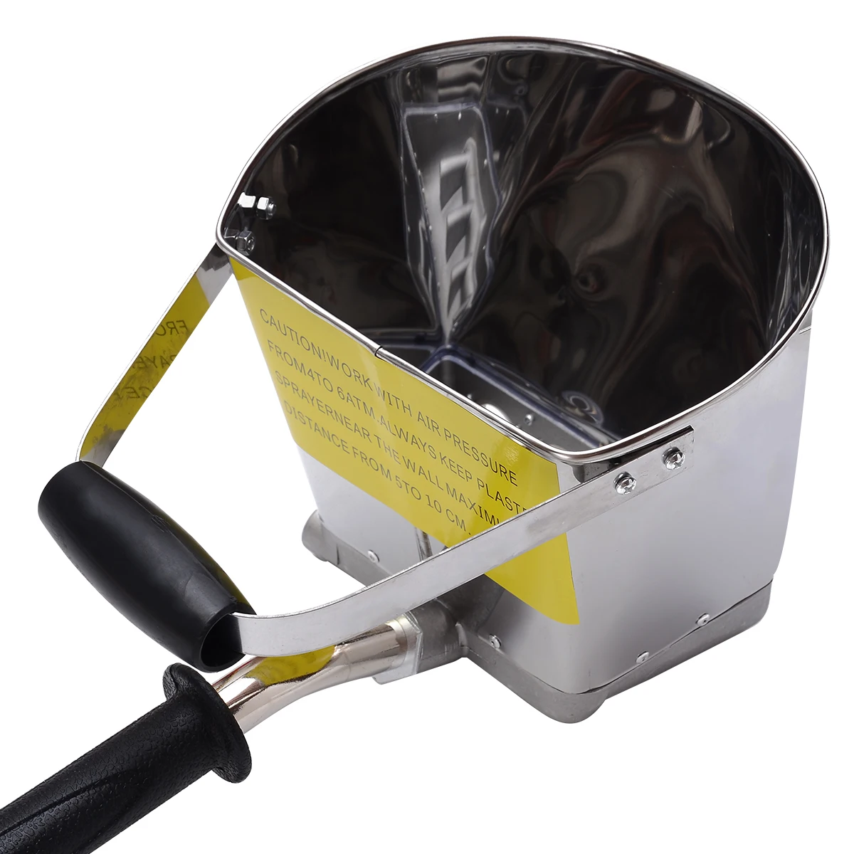 6 Bar Mortar Sprayer Wall Mortar Gun Stucco Shovel with Hopper Ladle Spray Gun Cement Air Stucco Sprayer