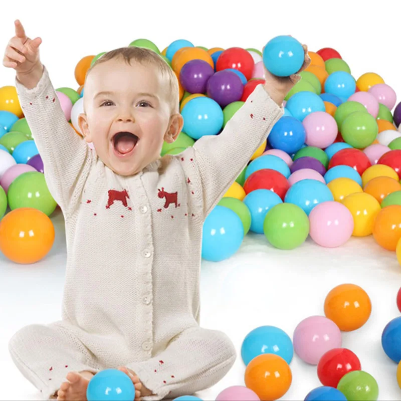 Buy 100pcs Kids Colored Plastic Ball Pit Balls Swim