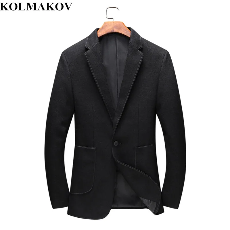 Мужские шерстяные пальто KOLMAKOV 2018 Новые поступления куртки Homme платье наивысшего