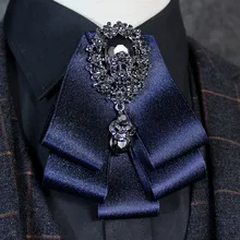 New Europe and the United States British men bow tie High quality diamond pendant suits shirt
