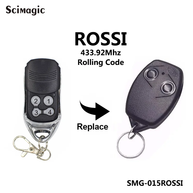 Для ROSSI 433,92 MHz Rolling код дистанционное управление гаражные ворота открывалки Rossi 433 копировальный аппарат MHz Garage control