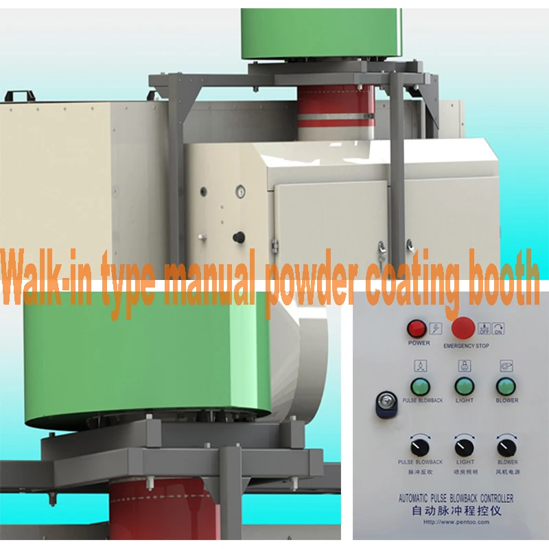 PCBM-250 подгонянное Walk In Тип ручное электростатическое оборудование с порошковым покрытием