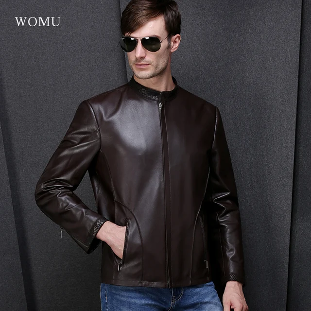 2017 fashion genuine leather male leather clothing genuine sheepskin leather clothing stand