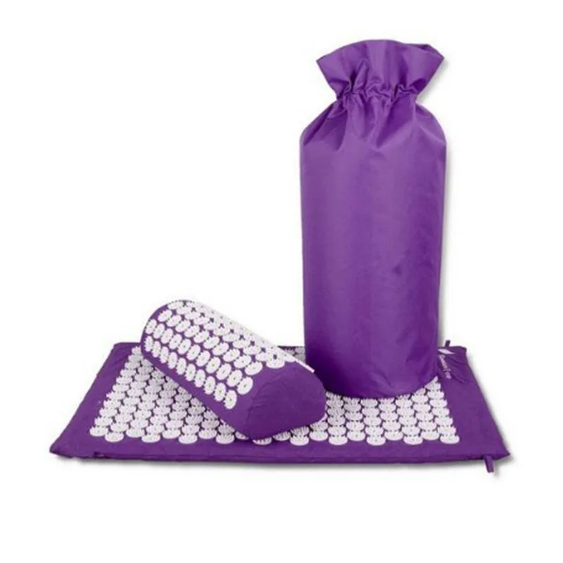 Massager Cushion Acupuncture Sets Relieve Stress Back Pain Acupressure Mat/Pillow Massage Mat Rose Spike Massage and Relaxation