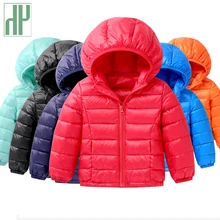Children’s winter jackets down jacket for girl autumn Warm hooded Long Sleeve baby toddler boys jacket kids parka outerwear