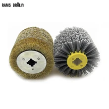 2 in 1 Wood Furniture Grinding Polishing Wheel Brush 120*100*19mm for Hand Held Burnishing Machine Wheel Sander Set