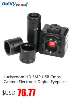 Luckyzoom SZM0.5X объектив для стерео микроскопа WD177mm бинокулярный тринокулярный Микроскоп аксессуары