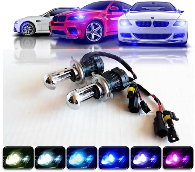 2X H4 Bi xenon Lamp 35w 12V H4 3 H13 3 9004 3 9007 3 Hi/Lo Beam Light