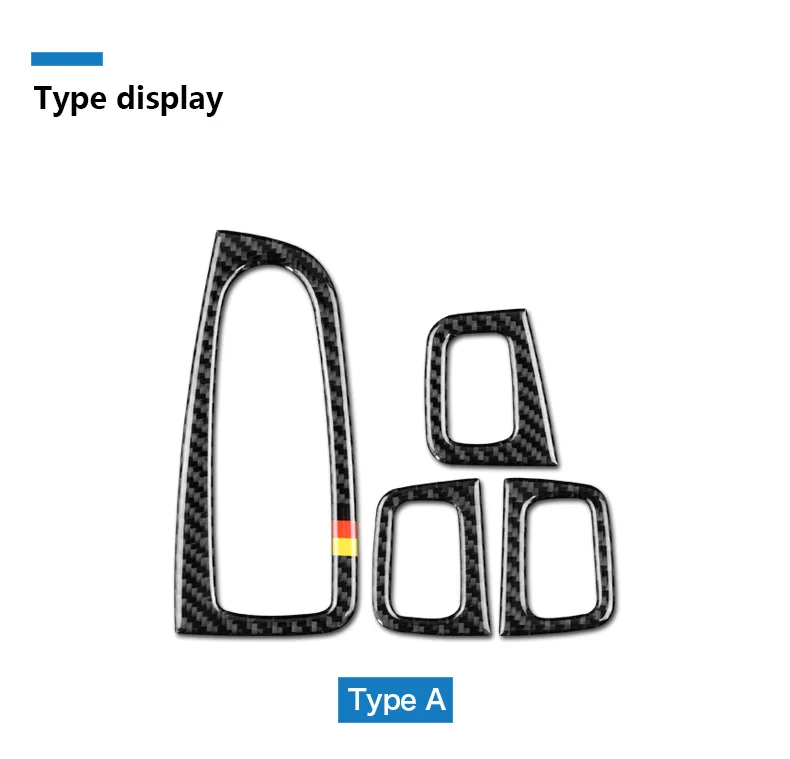 Mercedes Benz W205 C Class C180 C200 C300 GLC Accessories Carbon Fiber Car Interior Window Switch Panel Trim Covers (2)