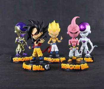 

Hot Sale Akira Toriyama Dragon Ball GT Gotenks Majin Buu Super Saiyan 4 Son Goku Gokou Freeza Frieza 6" Action Figure
