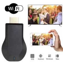 Топ 1 tv Stick Android Smart Airplay 1080 P беспроводной WiFi Дисплей приемник для ТВ-тюнера HDMI ТВ-карта для смартфонов планшетных ПК
