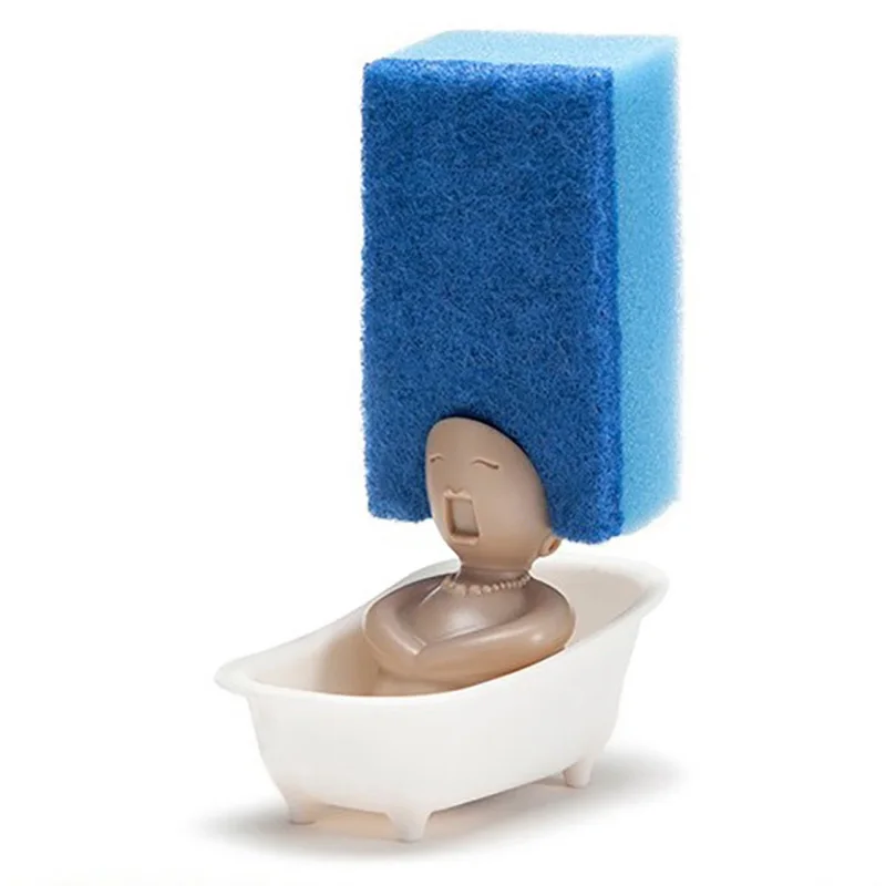 

Creative Lady Kitchen Home Storage Tools Queen Bathing Ball Sponge Loofah Scouring Pad Storage Drainer Holder Rack Shelf