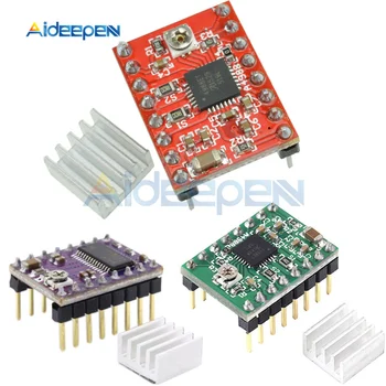 

DRV8825 A4988 Stepper Motor Driver With Heat Sink Carrier Reprap 4-layer PCB 3D Printer Parts Replace A4988 Driver