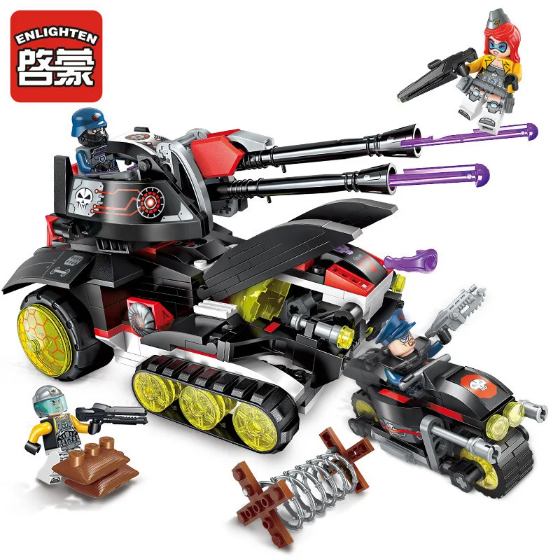 

Enlighten 399pcs Building Blocks High-Tech Era Laser Cannon Educational Technic Laser Gun Tank Vehicle Bricks Toys for Children