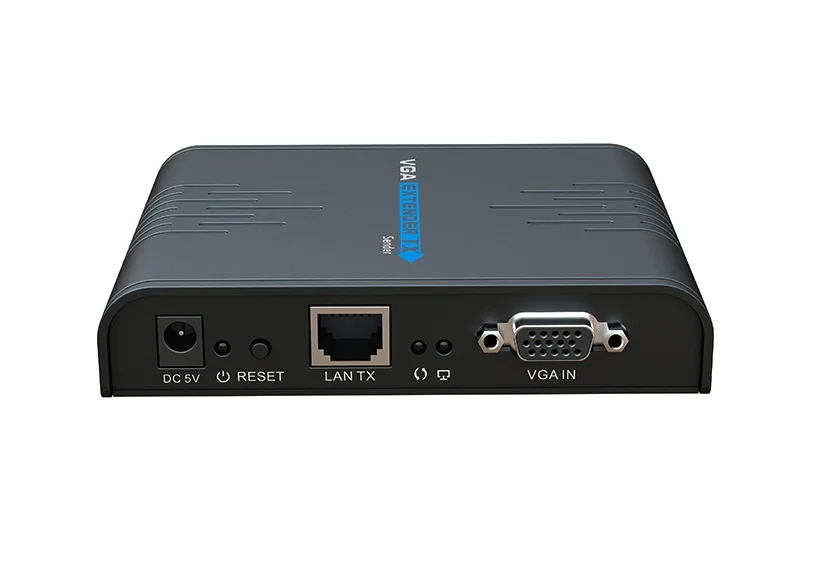 До 120 м, LKV373VGA HDbitT VGA по IP CAT6 Extender адаптер с аудио 1080 P