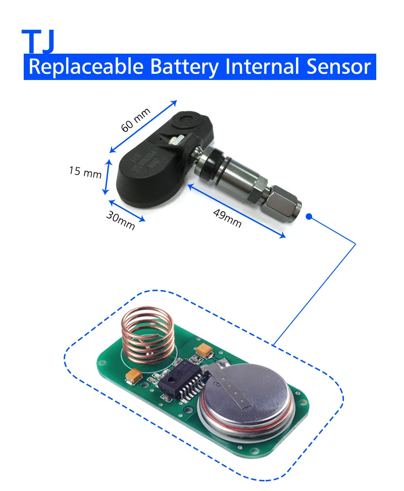 Умный автомобильный TPMS датчик контроля давления в шинах для автоматического устройства сигнализации давления Trye и частоты передачи 433,92 МГц
