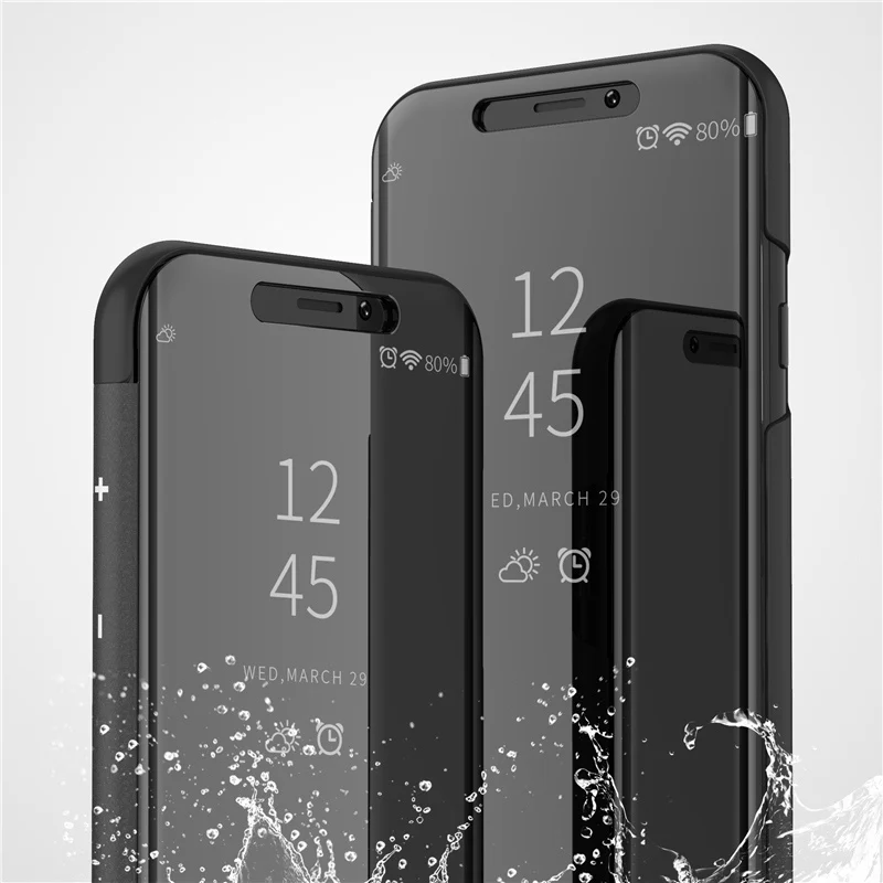 

OPPOA3 Mirror Flip Case For OPPO A3 Luxury Clear View PU Leather Cover For OPPO A3 Smart View Case for OPPO A3 Case