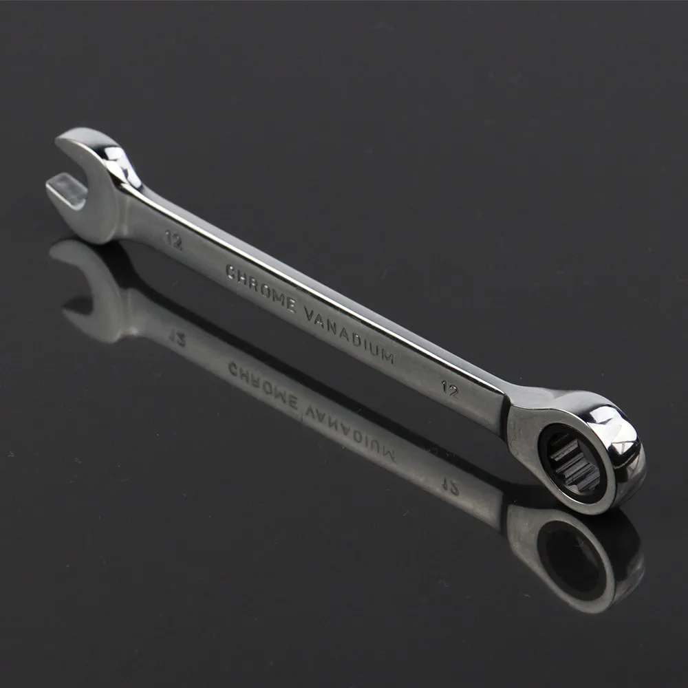 

12mm the key ratcheting wrench spanners repair hand tools chave catraca gear Chrome Vanadium ferramentas manuais