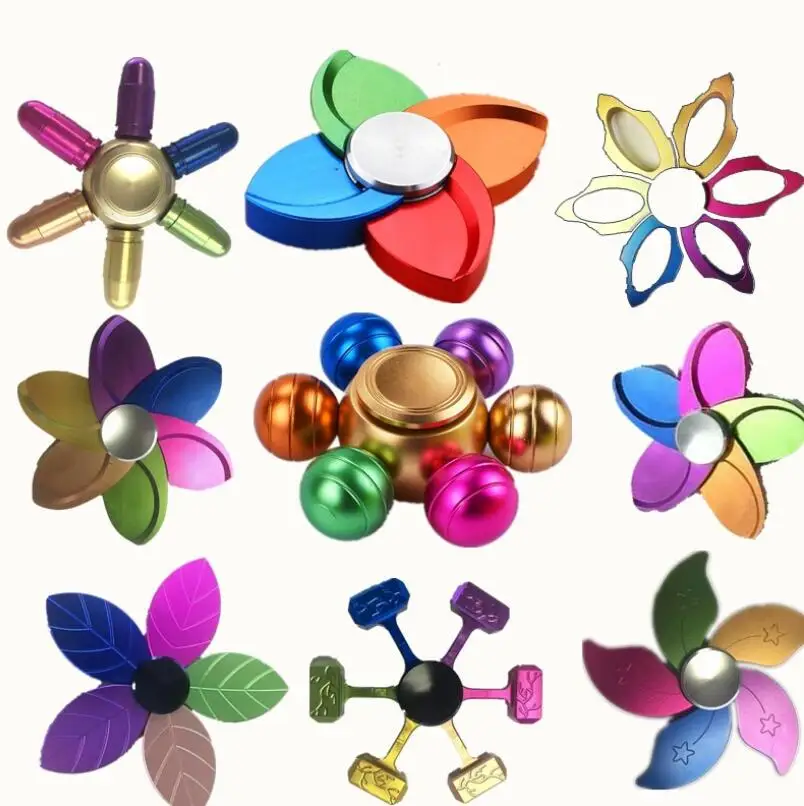 

Fidget Hand Spinner 12 Style Colourful Fingertip Gyro Finger Spinner EDC Relieve ADHD Autism Stress Finger Gyro Gift Toys