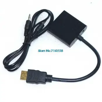 

With chip HDMI to VGA 1080P HD output adapter cable with audio For Raspberry Pi