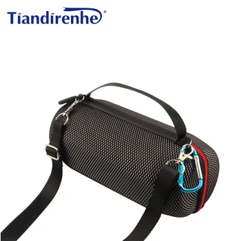 

Newest Grid Case for JBL Charge 3 Carry Pouch Bag Cover Case for JBL Bluetooth Speaker Zipper Travel Protective Shoulder Box