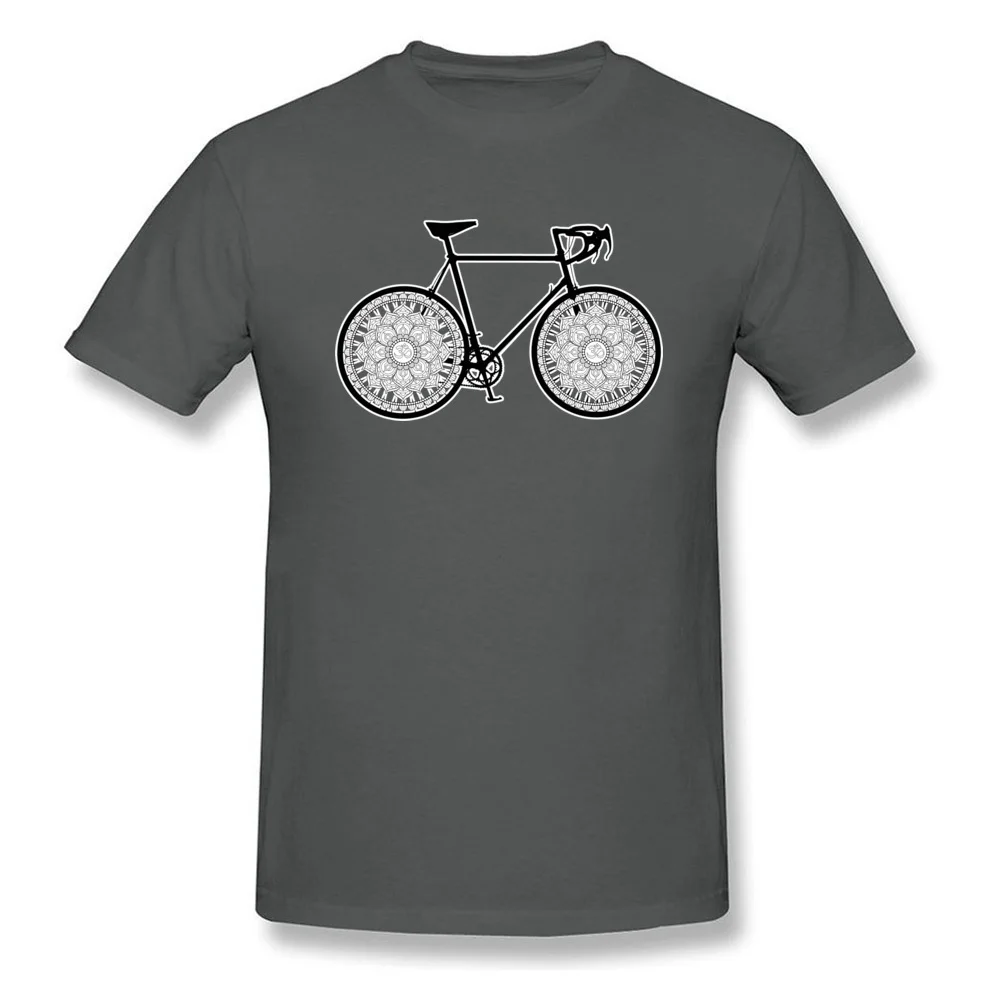 Hip hop Mandala Bicycle Men Top T-shirts 2018 Hot Sale Summer Fall Short Sleeve Tops T Shirt Round Neck Pure Cotton T-Shirt Mandala Bicycle carbon